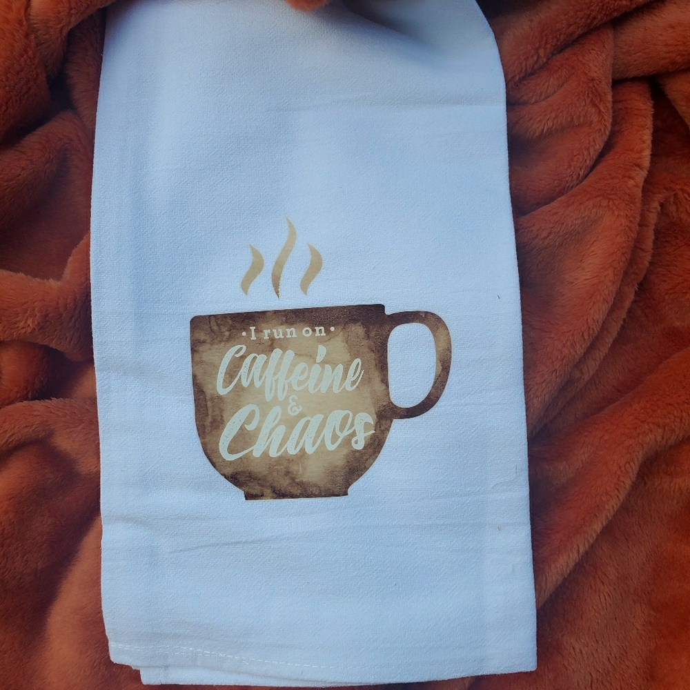NEW Coffee and Chaos Decorative Towels
